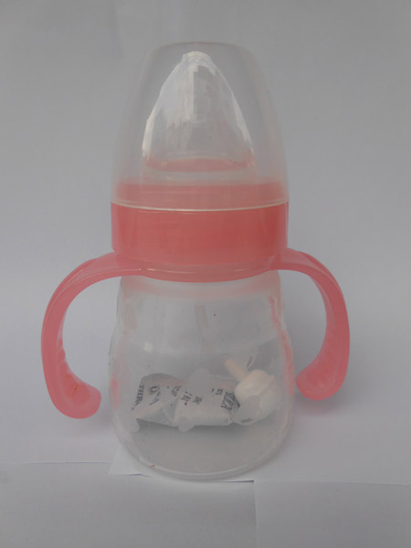 贝多星宽口径自动吸管硅胶奶瓶150ml