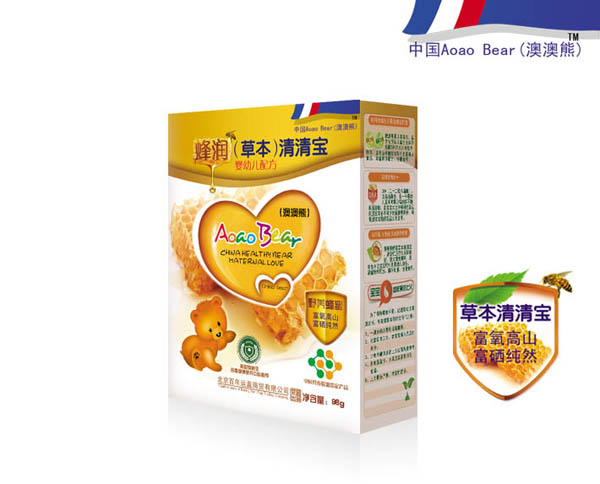 澳澳熊蜂润草本清清宝盒装